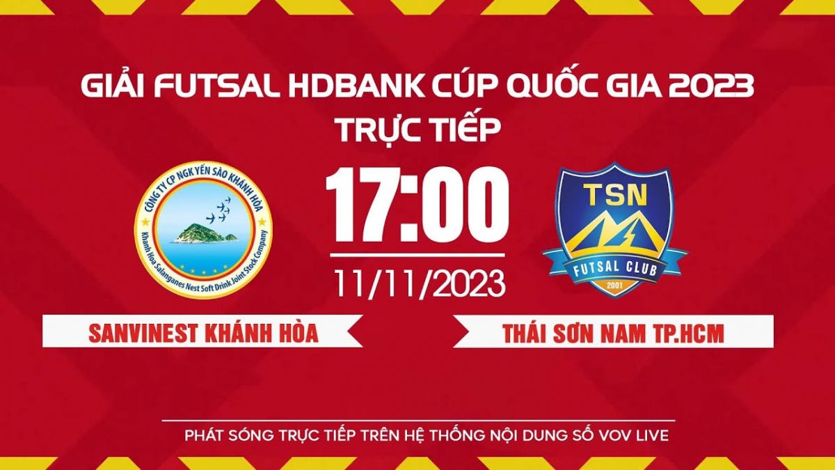 Xem trực tiếp Khánh Hoà vs Thái Sơn Nam - Giải Futsal HDBank Cúp Quốc gia 2023